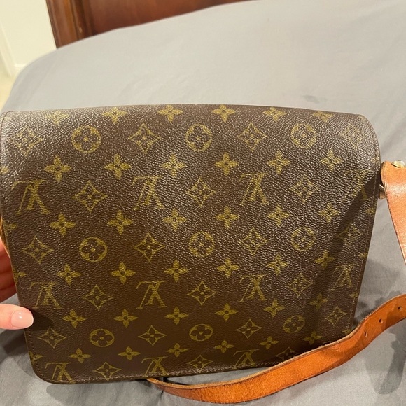 Louis Vuitton Cartouchiere Shoulder Bag GM Brown Canvas - Picture 2 of 11